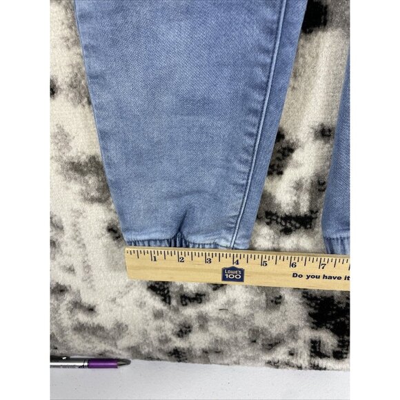 American Eagle Denim Jogger Womens Size 4 TALL Light Wash Slash Pocket Drawstrin - Picture 8 of 13